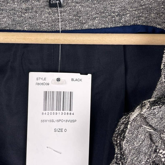 Robert Rodriguez Grey Sleeveless Wool Silk Tweed Sheath Dress Rosette Women's 0 - Picture 3 of 9